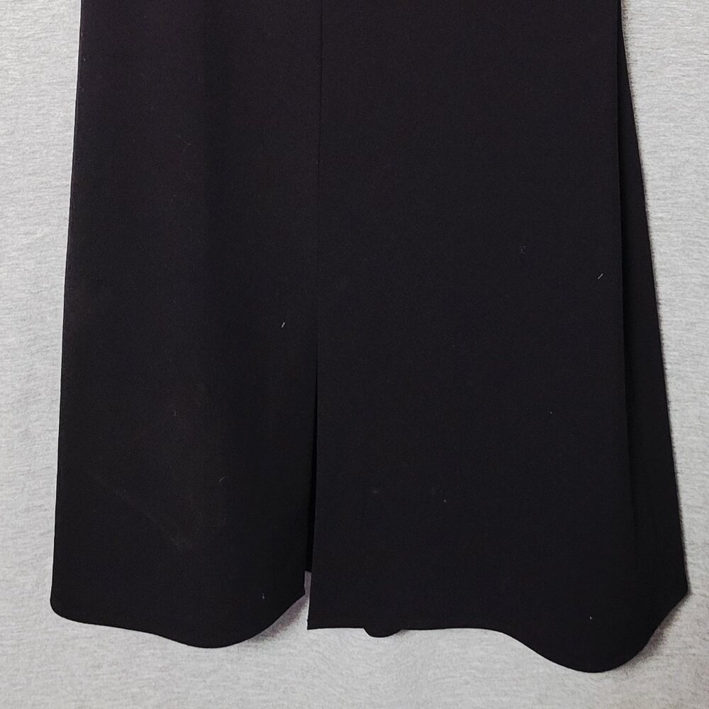 Women's The Limited Sleeveless Black Little Dress with Front Slit Size 2 - Picture 7 of 7